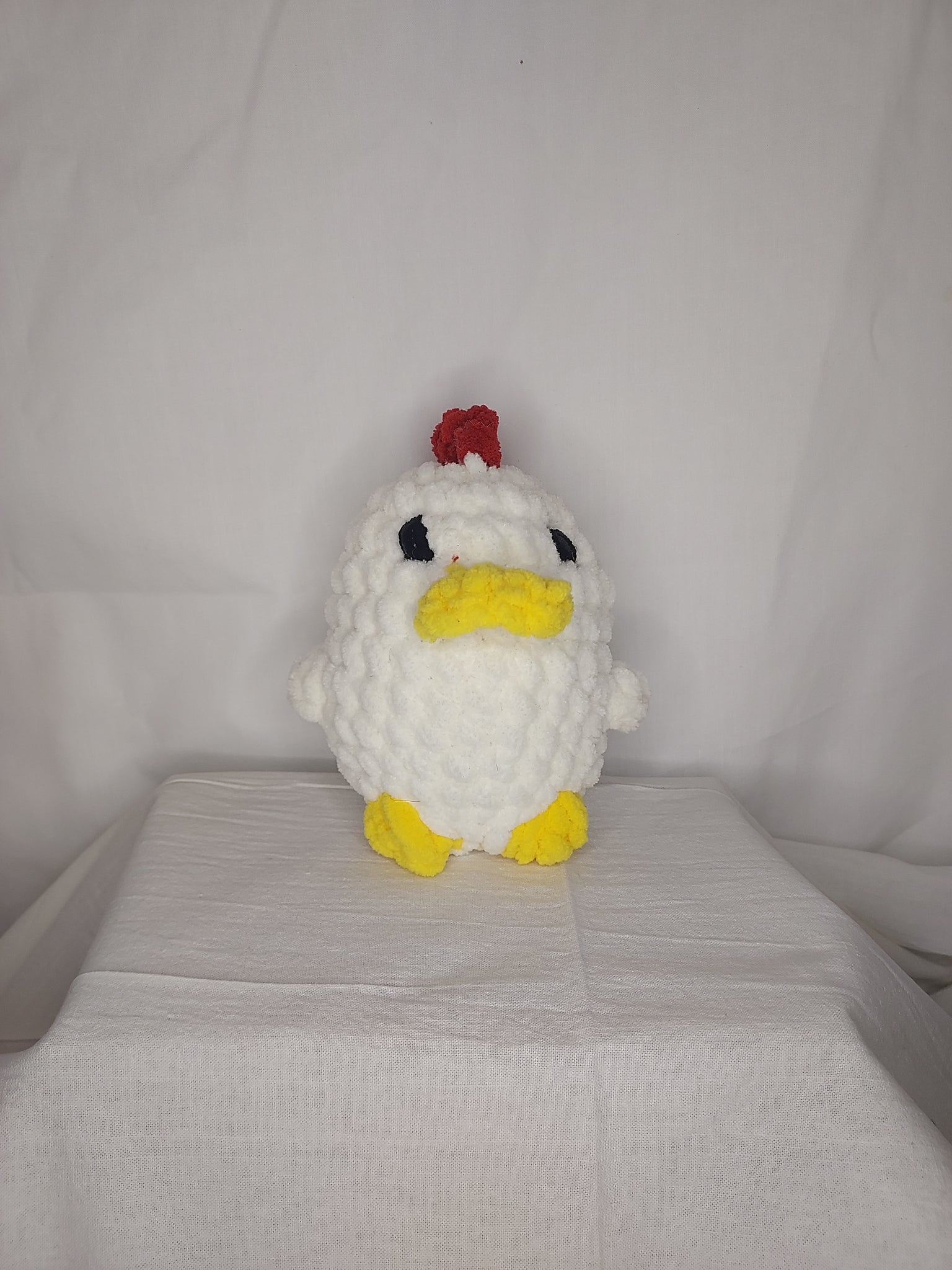 Crochet chicken plushie