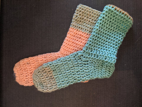 Custom Crochet Slipper Socks